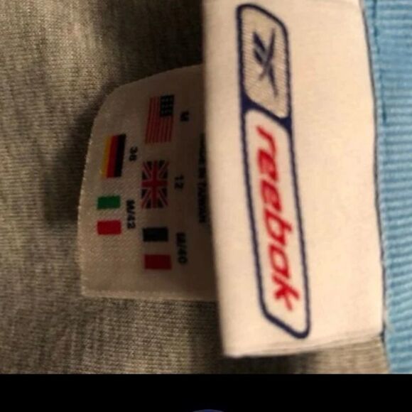 Reebok Fullzip Baby Blue  Long Sleeve Jacket Size Medium - Picture 6 of 10
